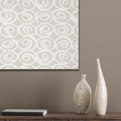 Beige - Patroon - Spiraal PET vilt klein 837 -sfeer6_closeup