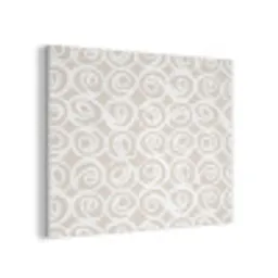 Beige - Patroon - Spiraal PET vilt klein 837 -3d