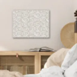 Beige - Patroon - Spiraal PET vilt klein 837 -sfeer3