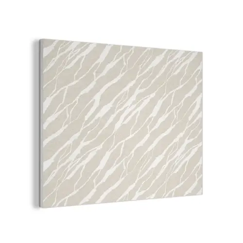 Beige - Wit - Patroon - Structuur PET vilt klein 837 -3d