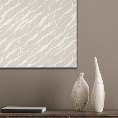 Beige - Wit - Patroon - Structuur PET vilt klein 837 -sfeer6_closeup