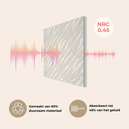 Beige - Wit - Patroon - Structuur PET vilt klein 837 -USP_NL