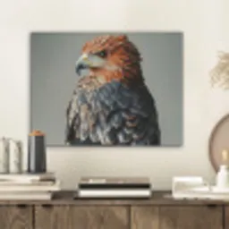 Vogel - Realistisch - Veren - Bruin PET vilt klein -sfeer1