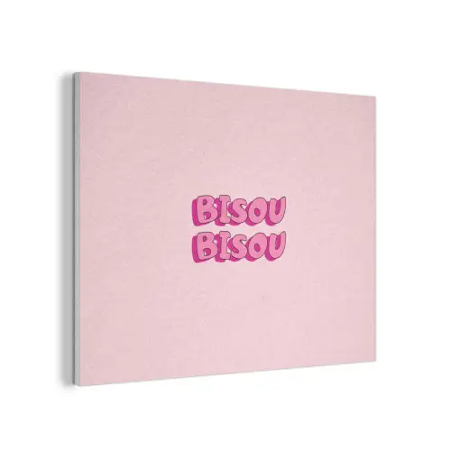 Bisou - Roze - Schaduw PET vilt klein -3d