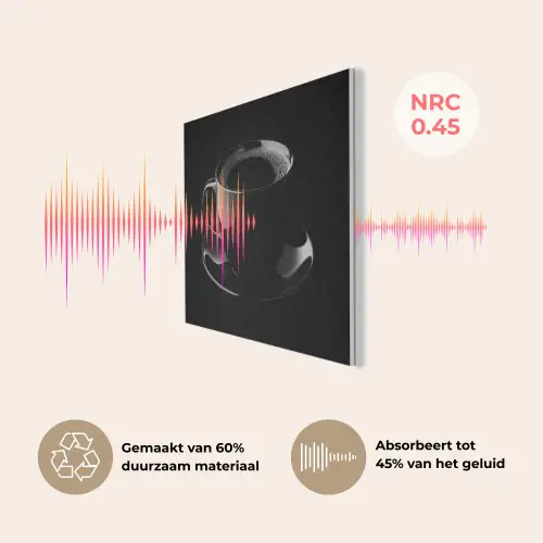Zwart - Koffie - Kopje PET vilt klein -USP_NL
