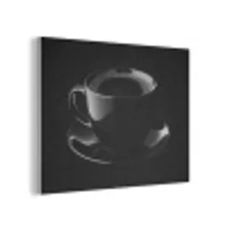 Zwart - Koffie - Kopje PET vilt klein -3d