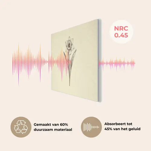 Zwart - Narcis - Illustratie PET vilt klein -USP_NL