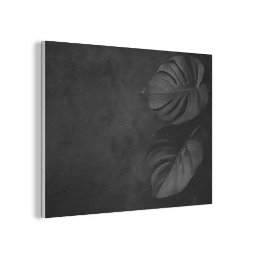 Zwart - Blad - Monstera PET vilt klein -3d