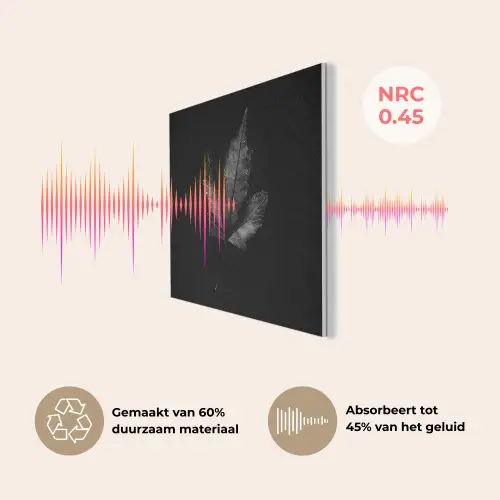 Zwart - Blad PET vilt klein -USP_NL