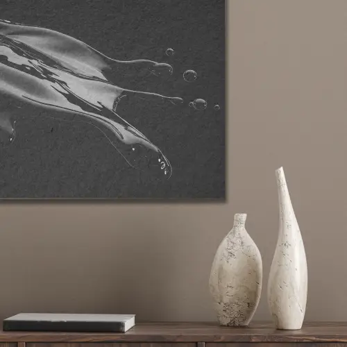 Zwart - Splash - Water PET vilt klein -sfeer6_closeup