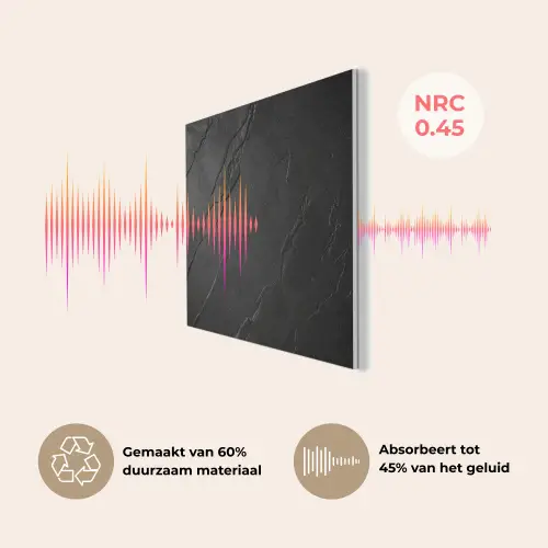 Zwart - Steen - Beton PET vilt klein -USP_NL