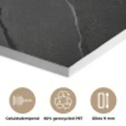 Zwart - Steen - Beton PET vilt klein -closeup_NL