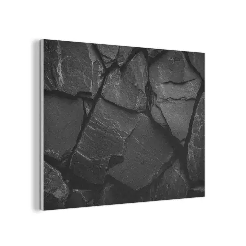 Zwart - Stenen - Rots PET vilt klein -3d