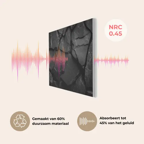 Zwart - Stenen - Rots PET vilt klein -USP_NL