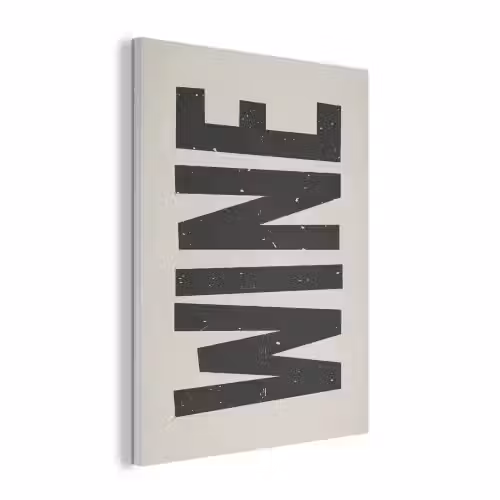 Zwart - Wijn - Decoratie - Vintage PET vilt klein -3d