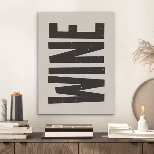 Zwart - Wijn - Decoratie - Vintage PET vilt klein -sfeer1