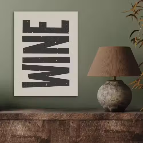 Zwart - Wijn - Decoratie - Vintage PET vilt klein -sfeer2