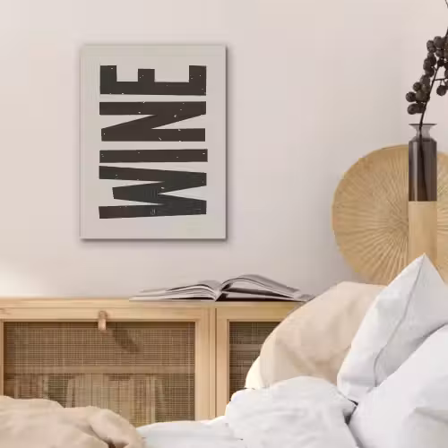 Zwart - Wijn - Decoratie - Vintage PET vilt klein -sfeer3
