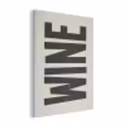 Zwart - Wijn - Decoratie - Vintage PET vilt klein -3d