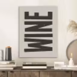 Zwart - Wijn - Decoratie - Vintage PET vilt klein -sfeer1