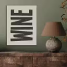Zwart - Wijn - Decoratie - Vintage PET vilt klein -sfeer2
