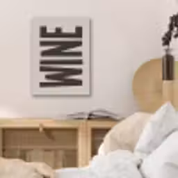 Zwart - Wijn - Decoratie - Vintage PET vilt klein -sfeer3
