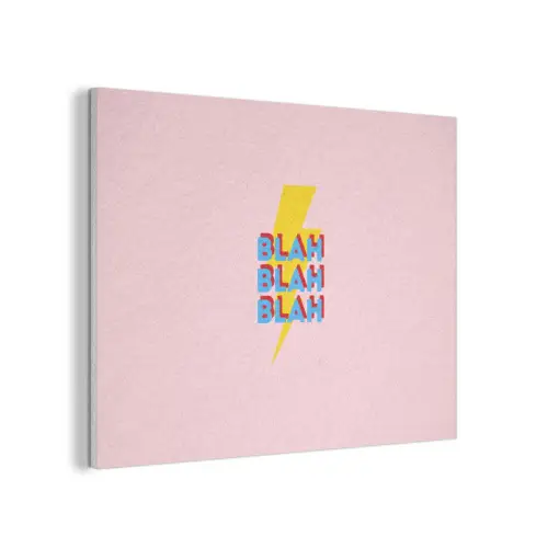 Blah - Bliksem - Roze PET vilt klein -3d