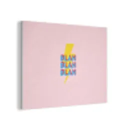 Blah - Bliksem - Roze PET vilt klein -3d