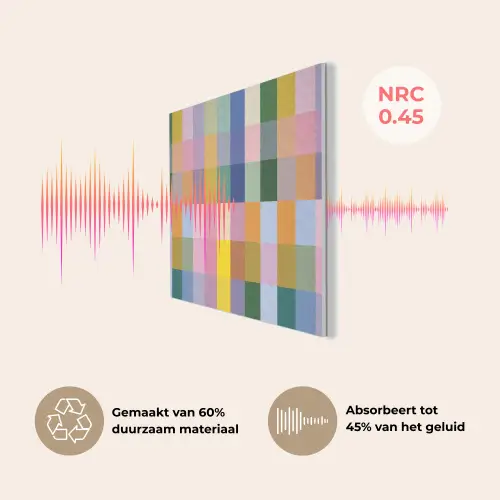 Blokken - Vierkant - Patroon - Gekleurd PET vilt klein -USP_NL