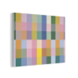 Blokken - Vierkant - Patroon - Gekleurd PET vilt klein -3d