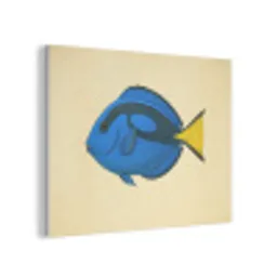 Blauw - Dory - Vis - Staartvin PET vilt klein -3d
