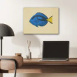 Blauw - Dory - Vis - Staartvin PET vilt klein -sfeer5
