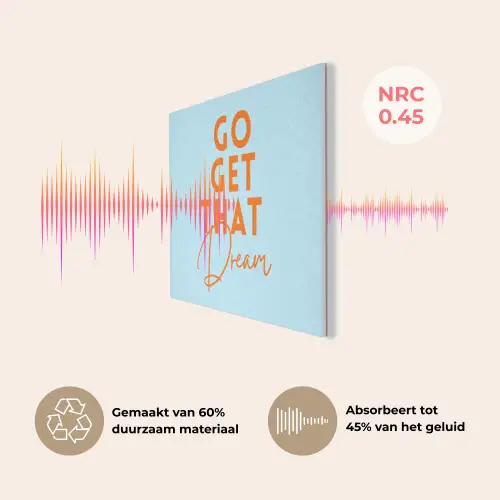 Blauw - Oranje - Tekst PET vilt klein -USP_NL