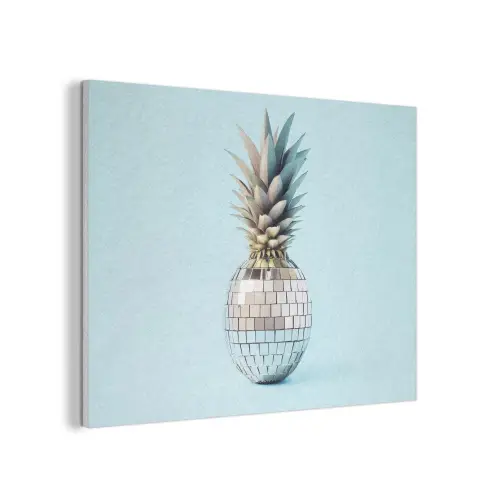 Blauw - Ananas - Disco - Discobal PET vilt klein -3d