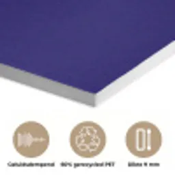 Blauw - Rood - Yes fun - 3D PET vilt klein -closeup_NL