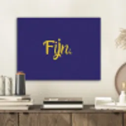 Blauw - Geel - Fijn PET vilt klein -sfeer1