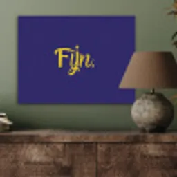 Blauw - Geel - Fijn PET vilt klein -sfeer2