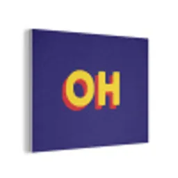 Blauw - Geel - OH - Schaduw PET vilt klein -3d