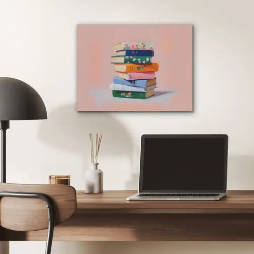 Boeken - Stapel - Kleurrijk PET vilt klein -sfeer5