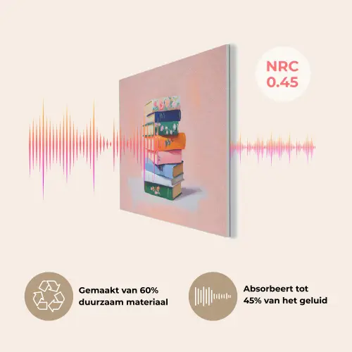Boeken - Stapel - Kleurrijk PET vilt klein -USP_NL