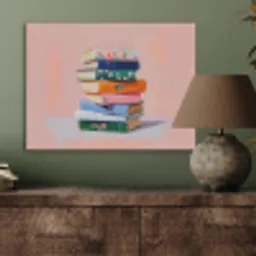 Boeken - Stapel - Kleurrijk PET vilt klein -sfeer2