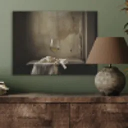 Strik - Beige - Witte - Wijn PET vilt klein -sfeer2