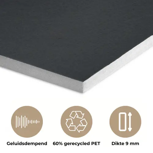 Takken - Blaadjes - Zwart PET vilt klein -closeup_NL