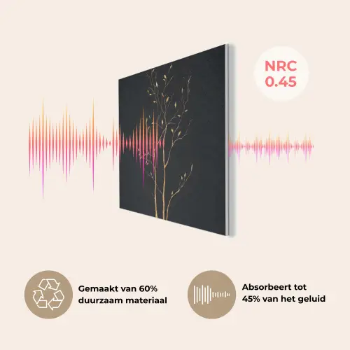 Takken - Blaadjes - Zwart PET vilt klein -USP_NL