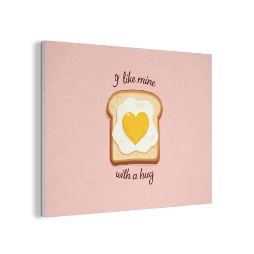 Brood - Illustratie - Quote - Roze PET vilt klein -3d
