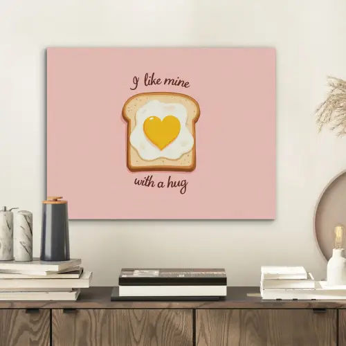 Brood - Illustratie - Quote - Roze PET vilt klein -sfeer1