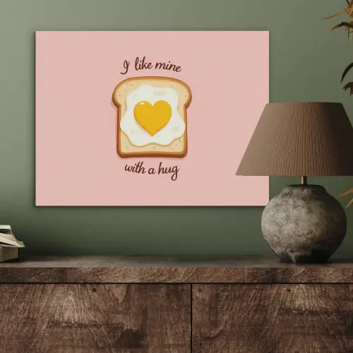 Brood - Illustratie - Quote - Roze PET vilt klein -sfeer2