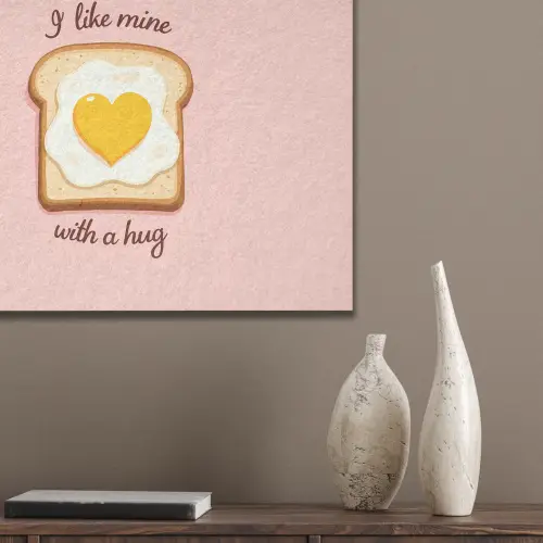 Brood - Illustratie - Quote - Roze PET vilt klein -sfeer6_closeup