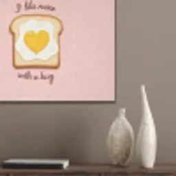 Brood - Illustratie - Quote - Roze PET vilt klein -sfeer6_closeup