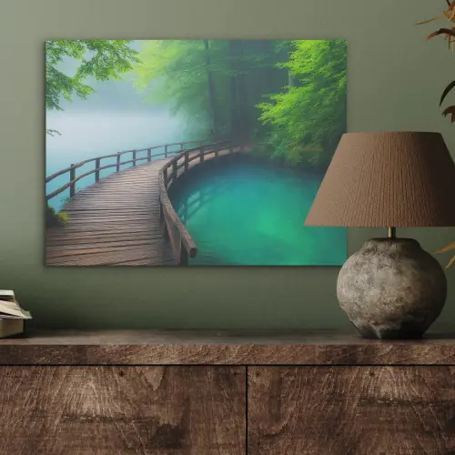 Brug - Water - Rivier - Bos PET vilt klein -sfeer2